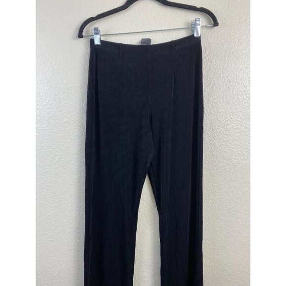 Chico's Travelers Black Slinky Pull on Pants Women 6 Knit Career Neutral Stretch - Picture 5 of 13